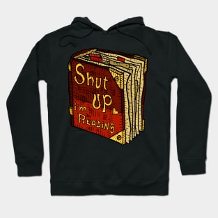 shut up i'm reading. hand drawn artwork by JJadx. Hoodie